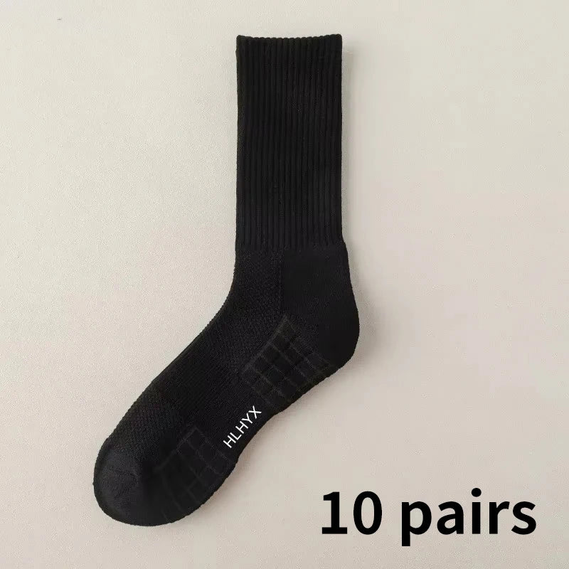 White Stockings Thickened Sports Basketball Socks