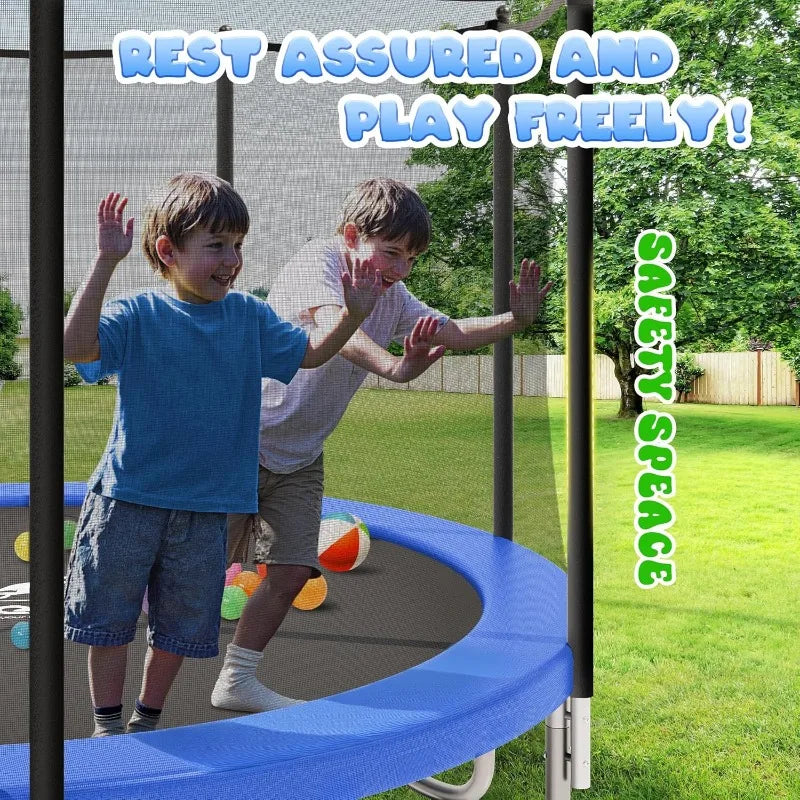 Outdoor Trampolines with Enclosure Net