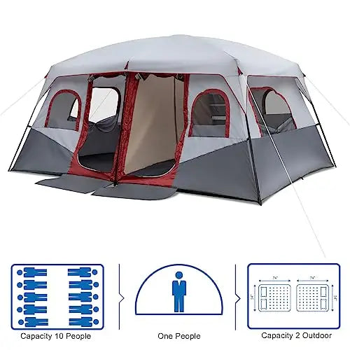 10-Person Cabin Tent With