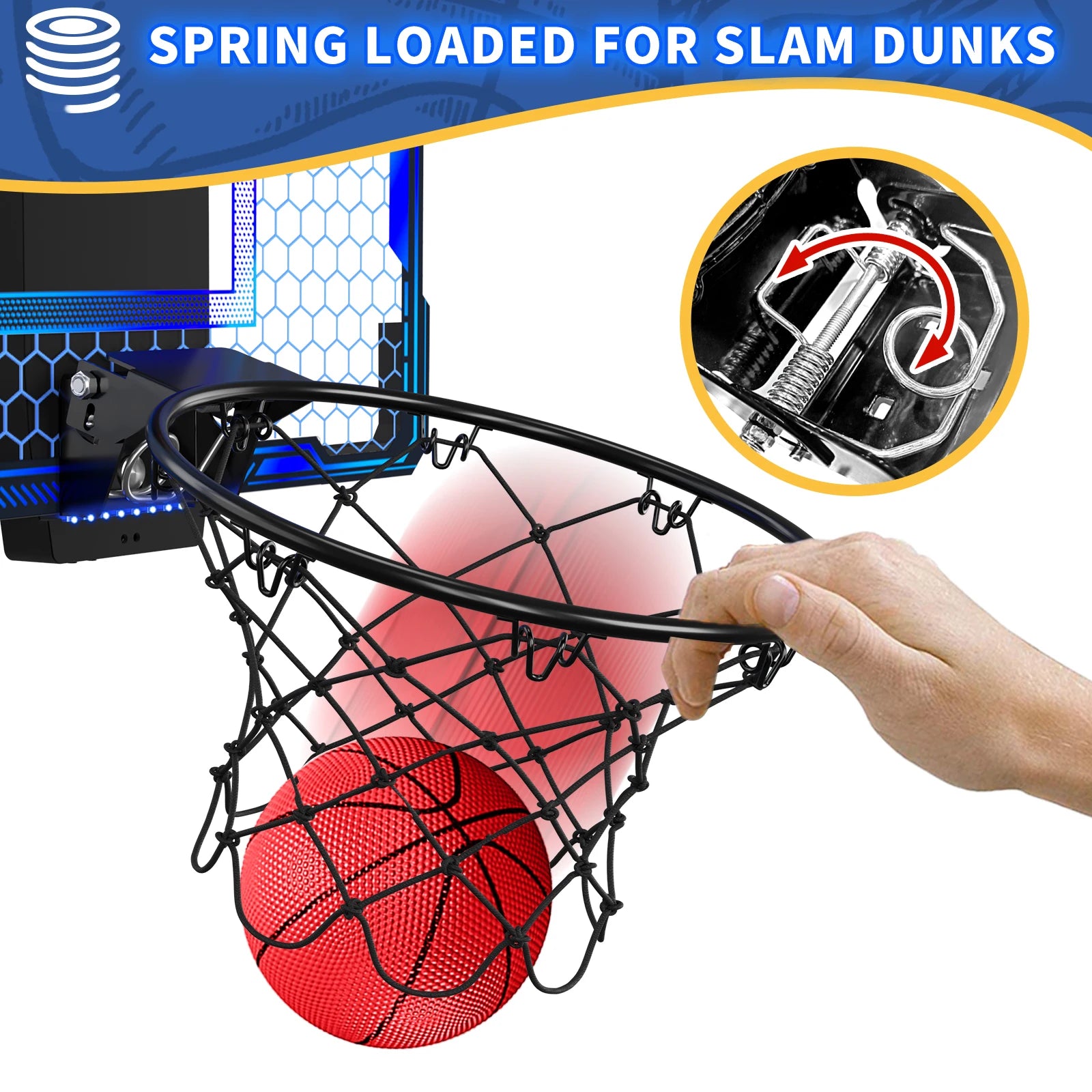 Over The Door Mini Basketball Hoop