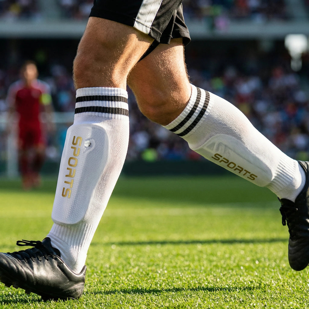 1 Pair Soccer Shin Guard Pad Adult socks