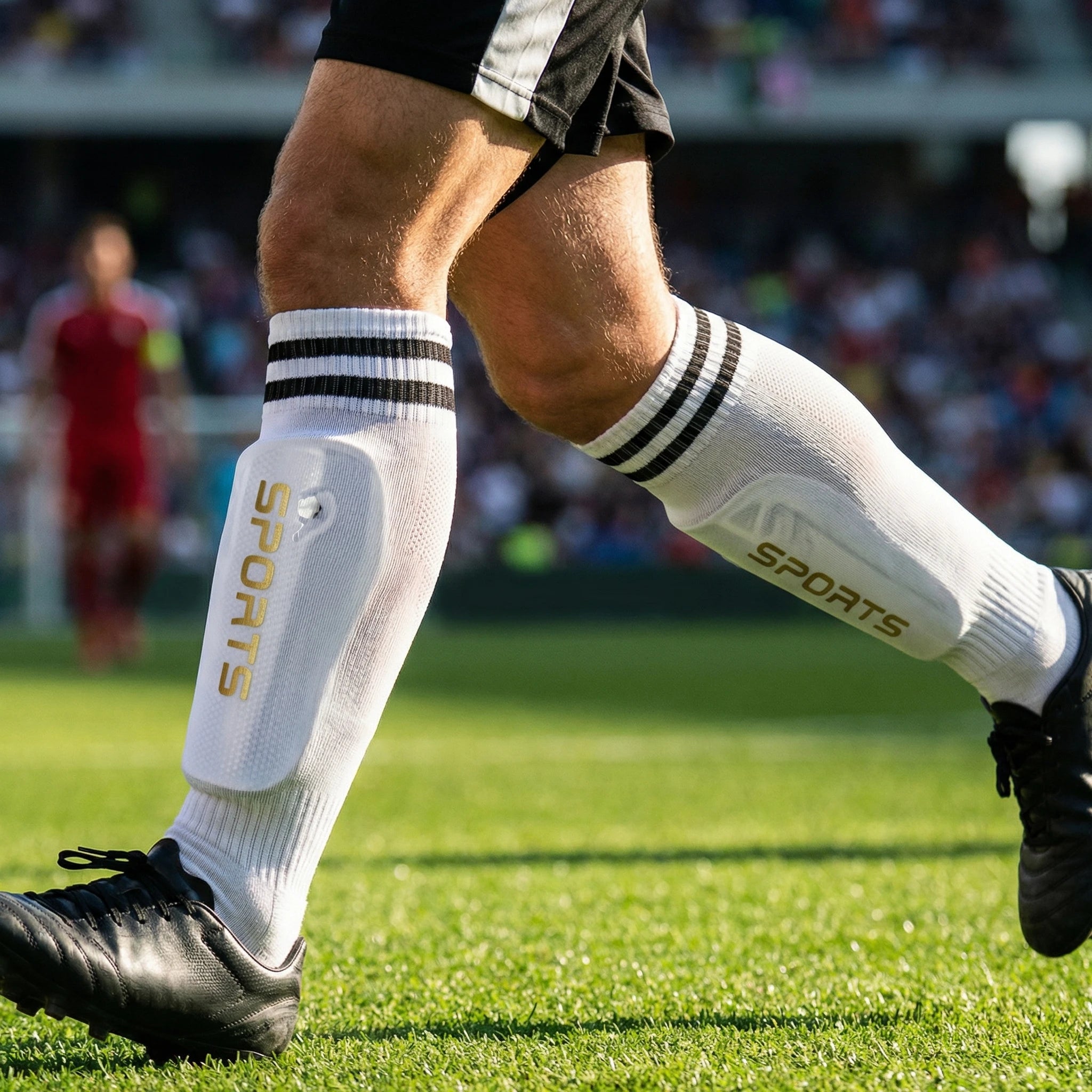 1 Pair Soccer Shin Guard Pad Adult socks