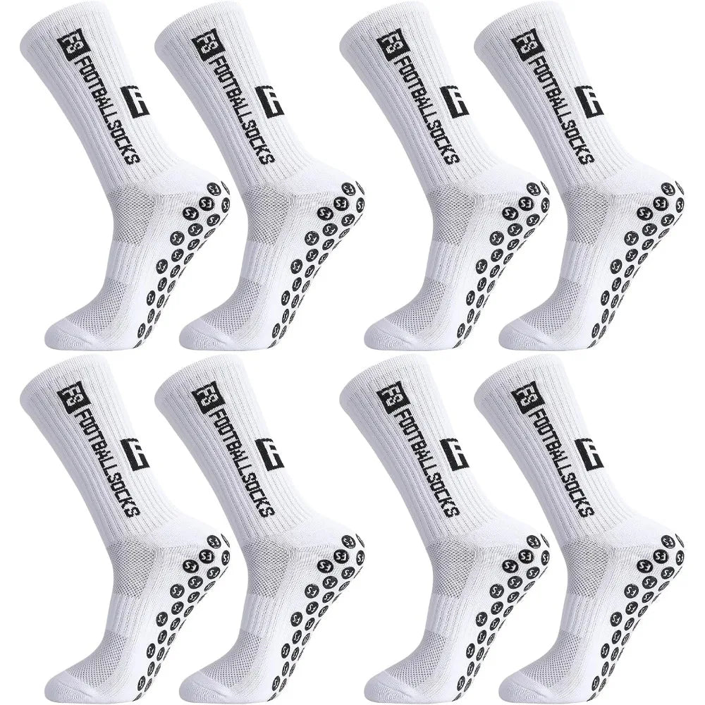 Men Non Slip Grip Athletic Socks