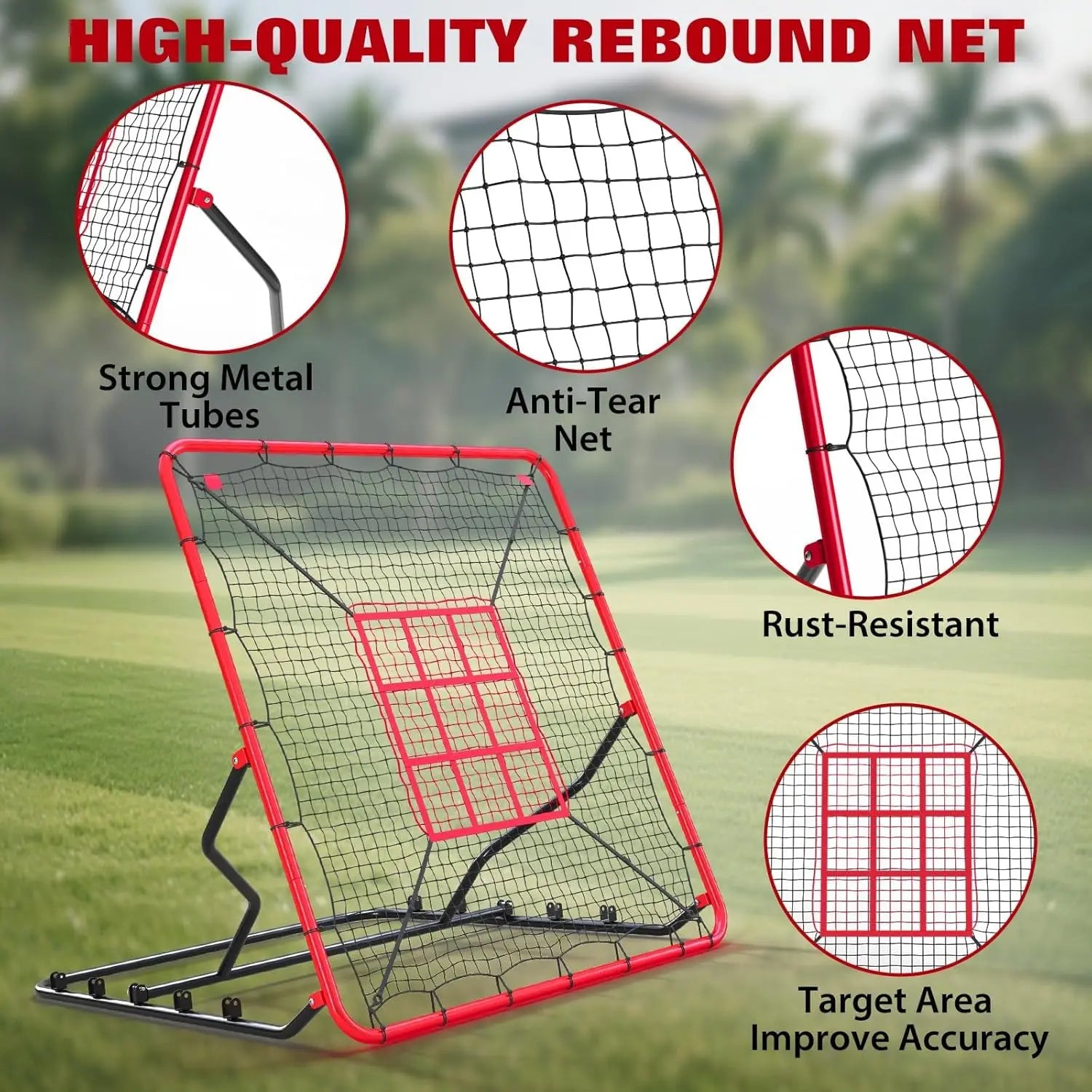4x4.5 Ft Baseball Rebounder Net