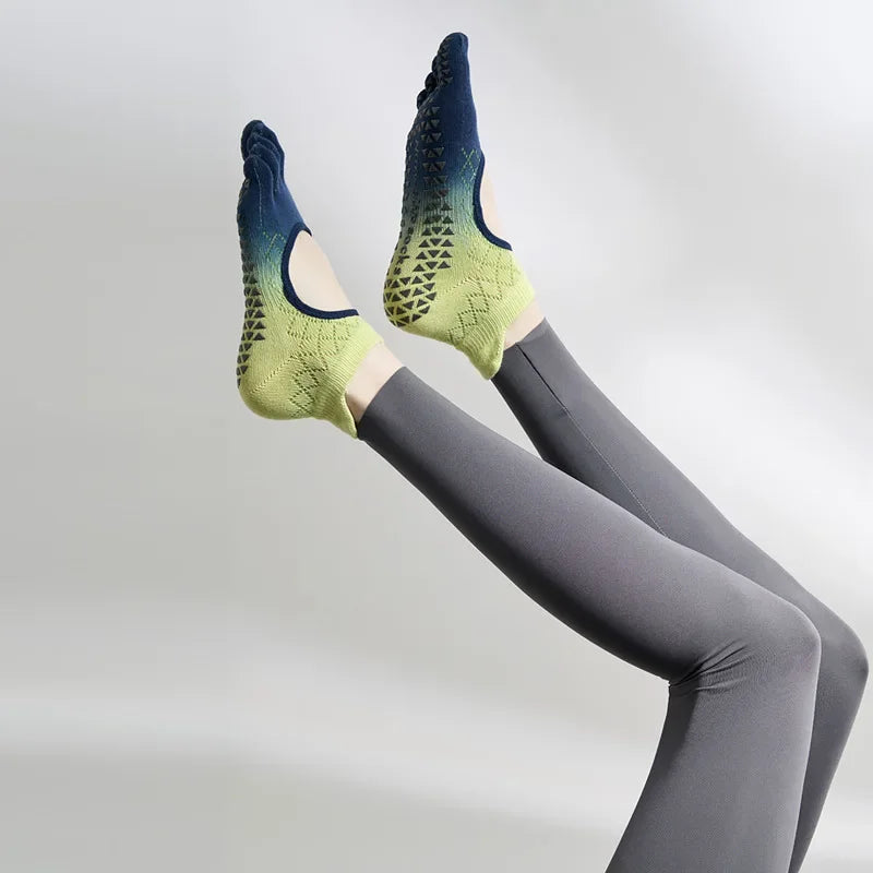 Pilates Five Toe Silicone Socks Women