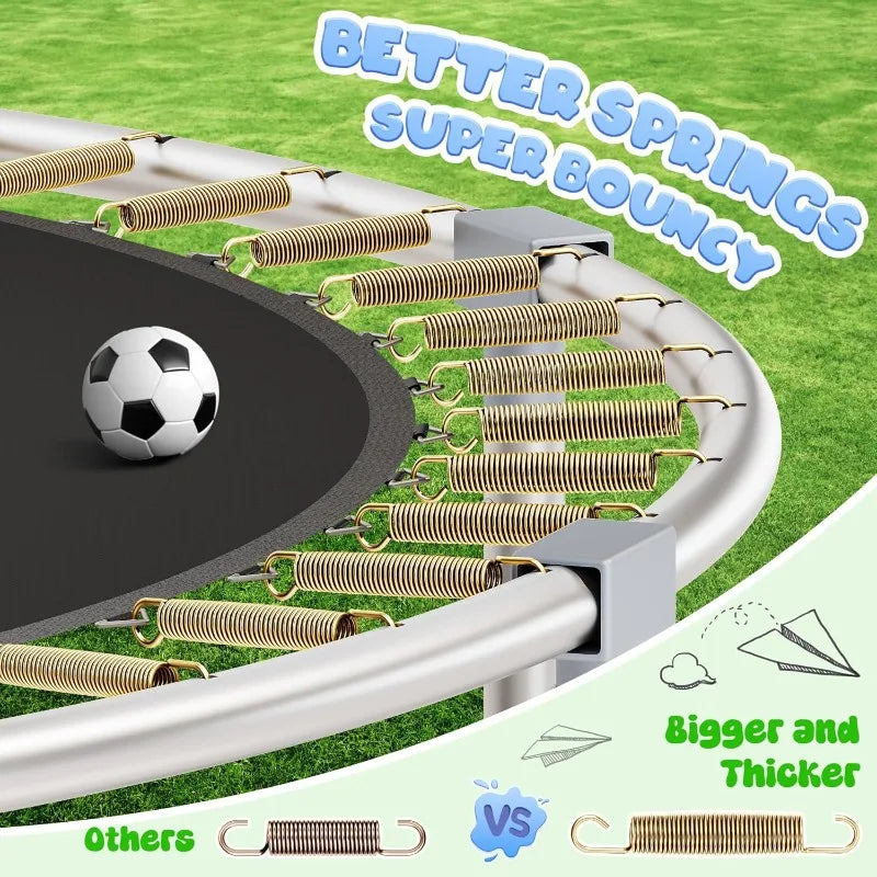 Outdoor Trampolines with Enclosure Net