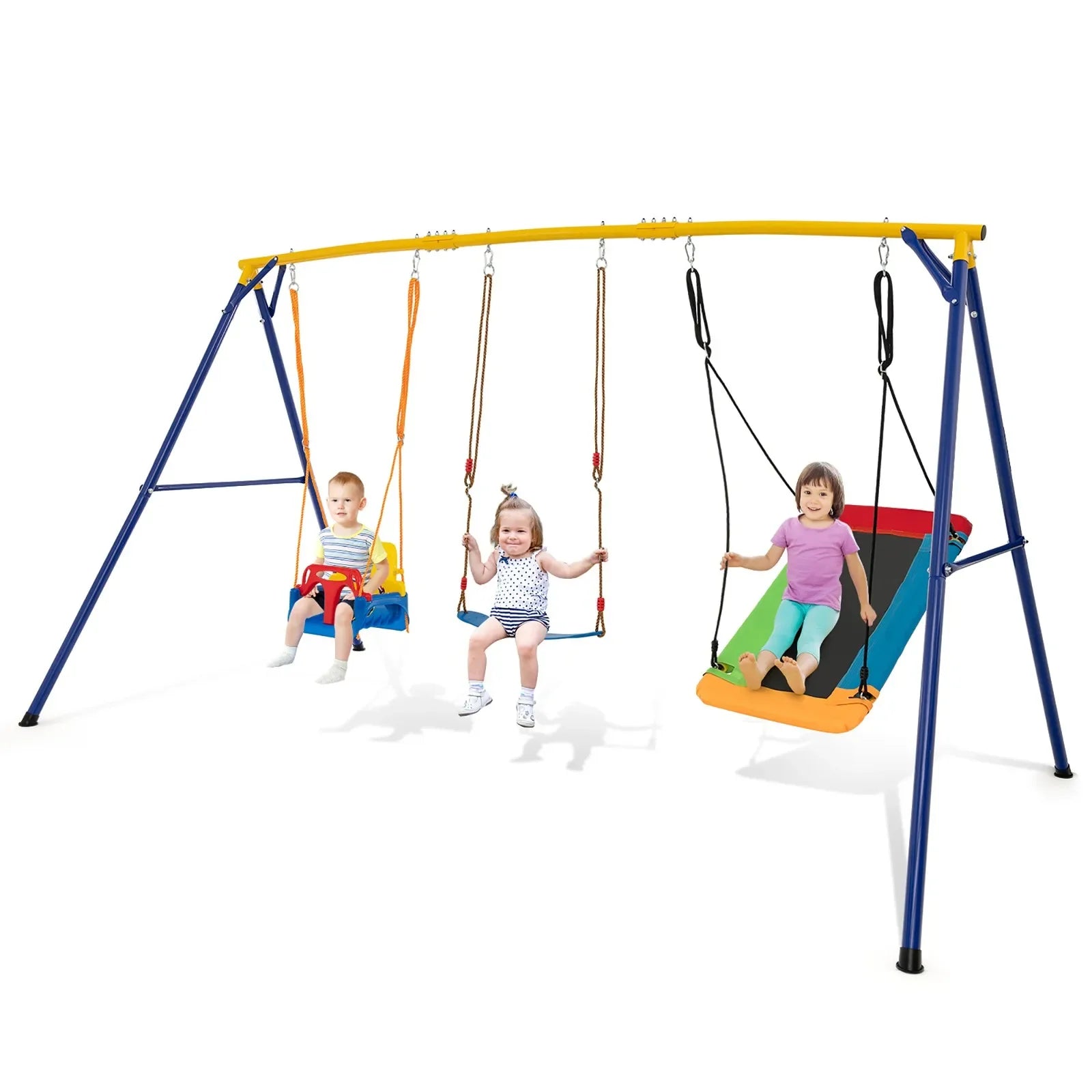 3-in-1 Kids Swing Set 660 LBS