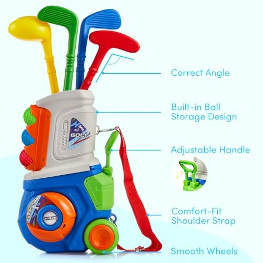 Toddler Golf Set, Plastic Golf Clubs