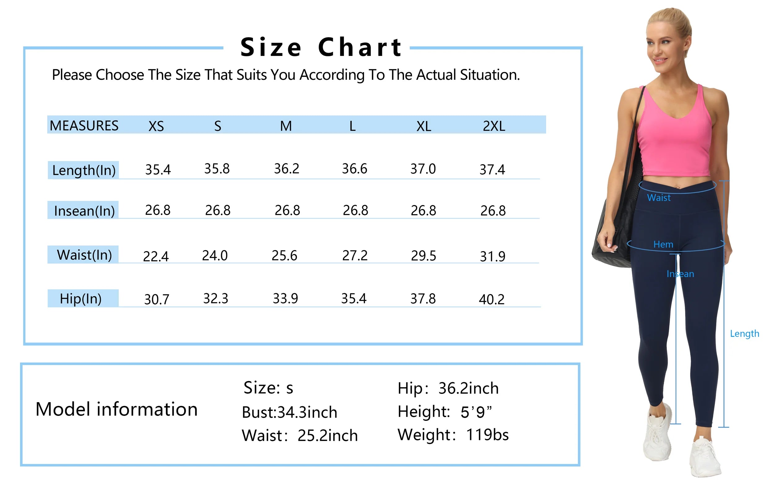 Women‘’s V Cross Waist Yoga Leggings
