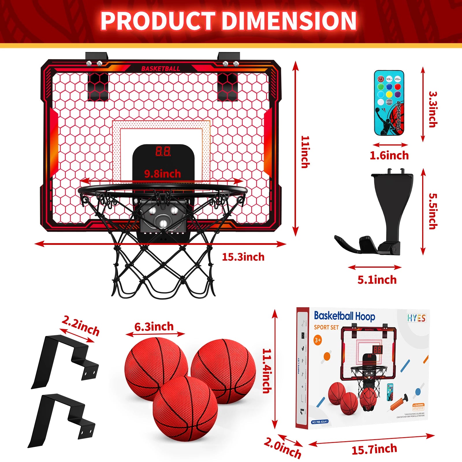 Over The Door Mini Basketball Hoop