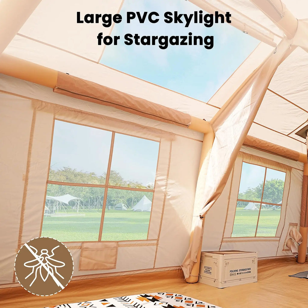 Inflatable Camping Tent With Stove