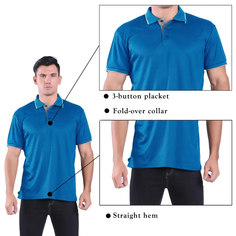 Men's Polo Golf  Shirts Short Sleeve