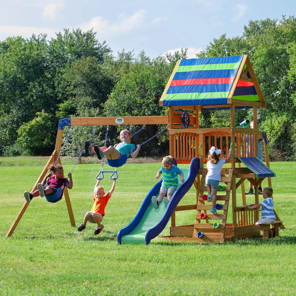 Cedar Wood Swing Set