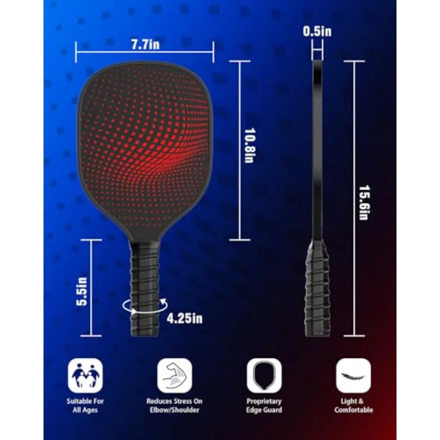 8-Pack Pickleball Paddles Set
