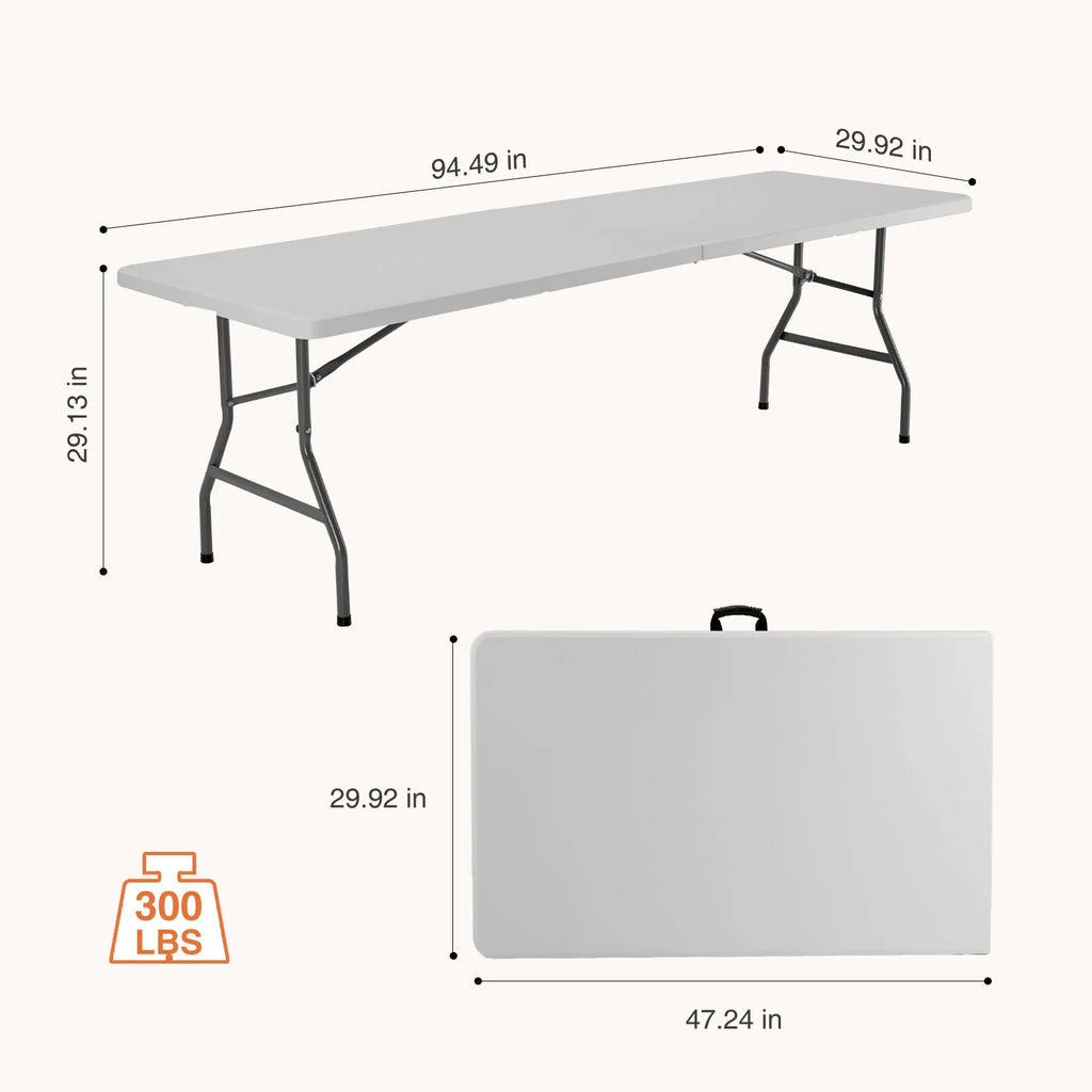 4/6/8 FT Portable Folding Table