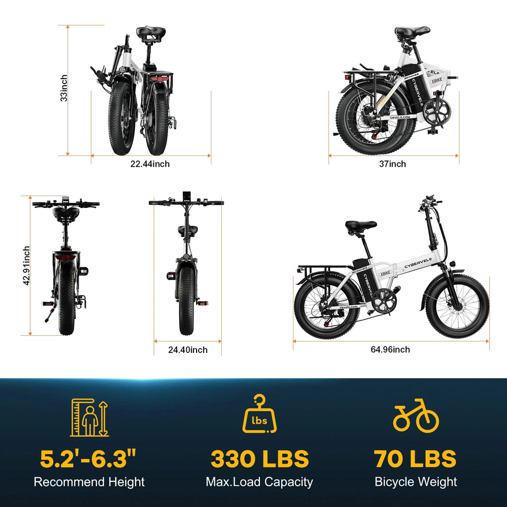 1000W Peak Electric Bike for Adults