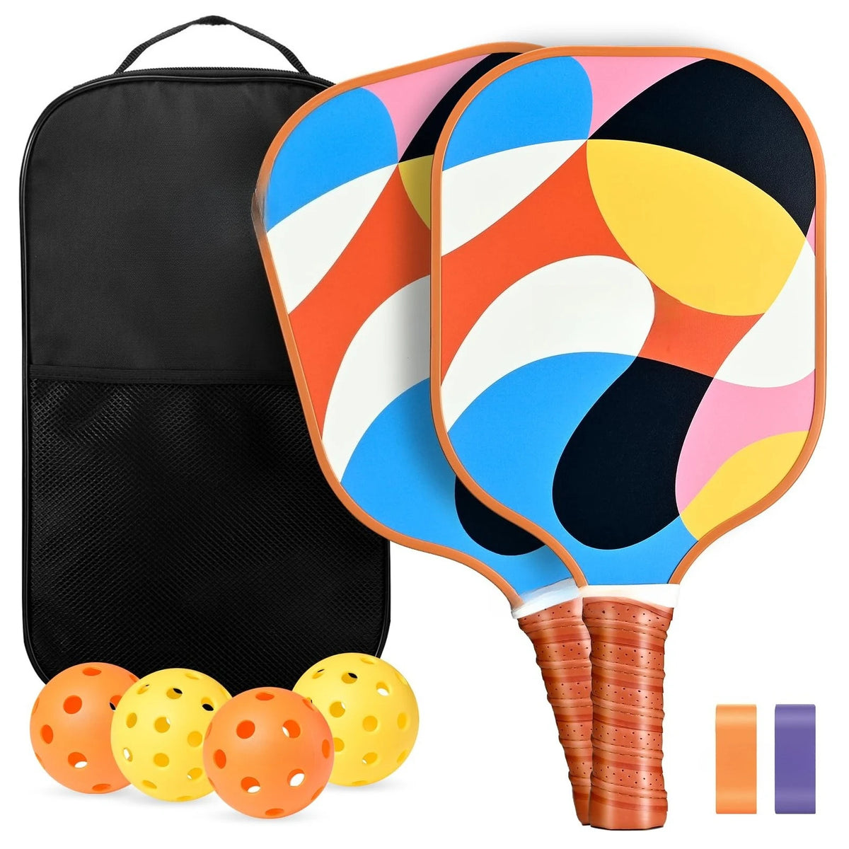 2 -4 Pack USAPA Approved Fiberglass Pickleball Paddles Set