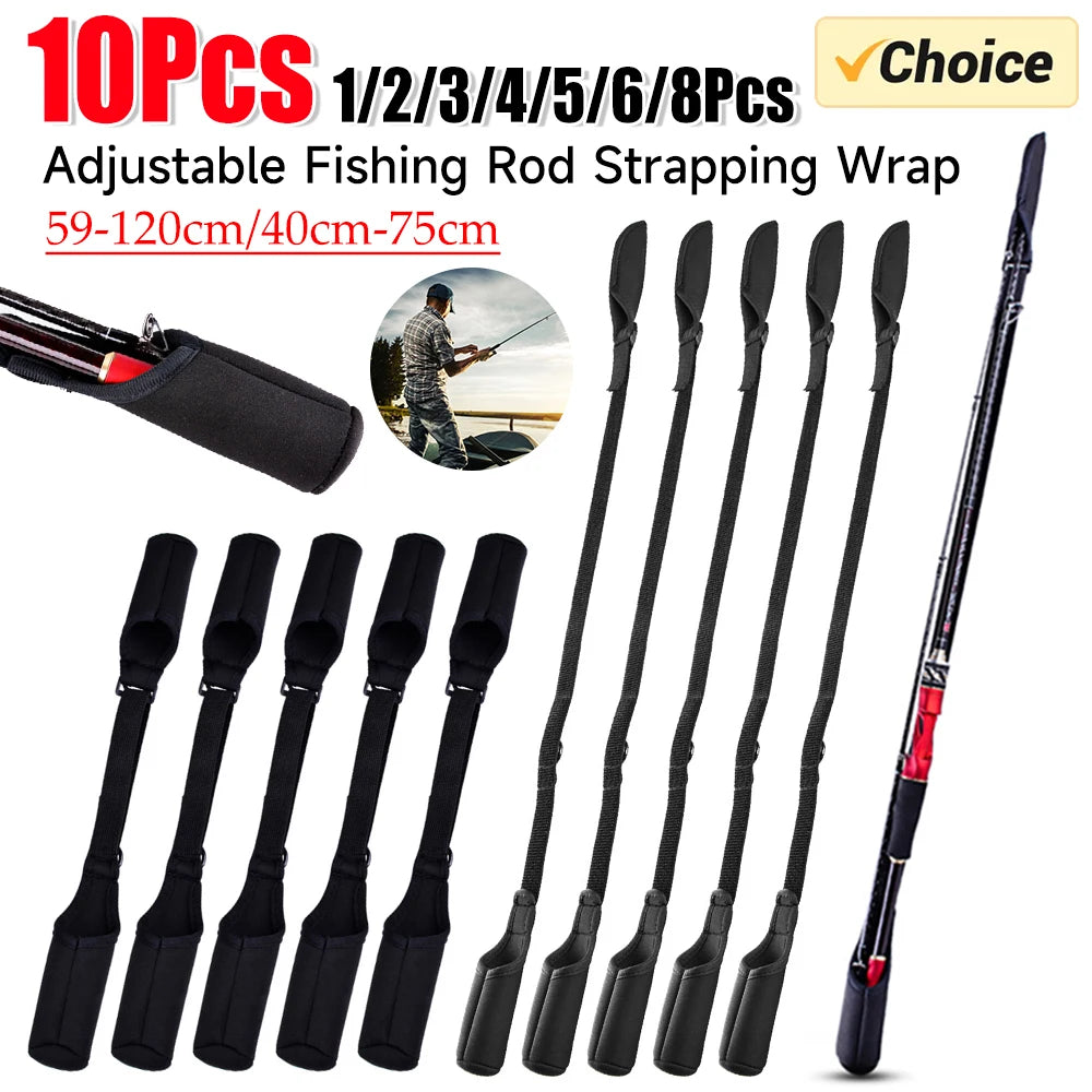 10PCS Fishing Rod  Pole Sleeves