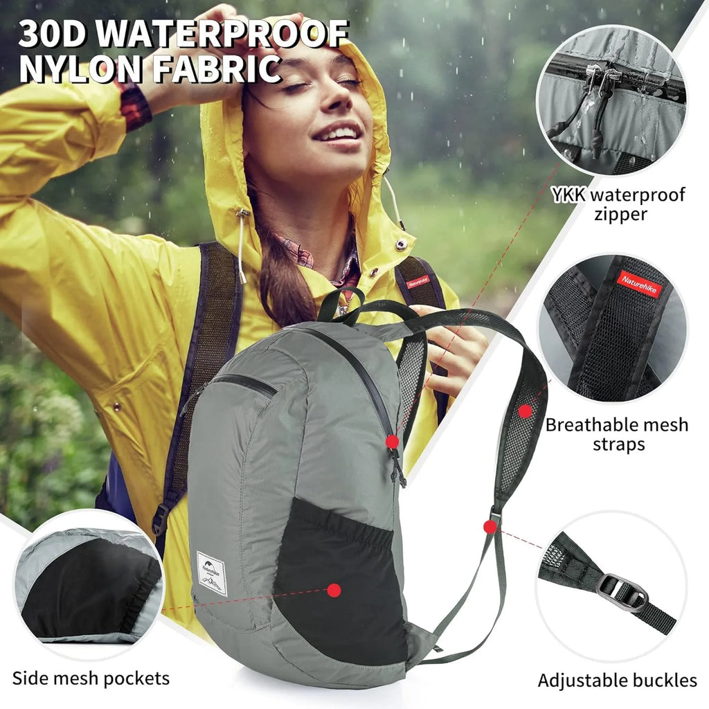 Backpack 18L Ultralight Outdoor Waterproof