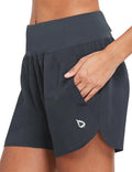 Women High Waist Solid 5" Workout Shorts