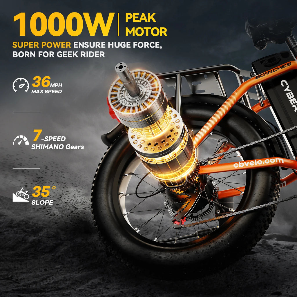 1000W Peak High-speed BrushlessElectric Bike
