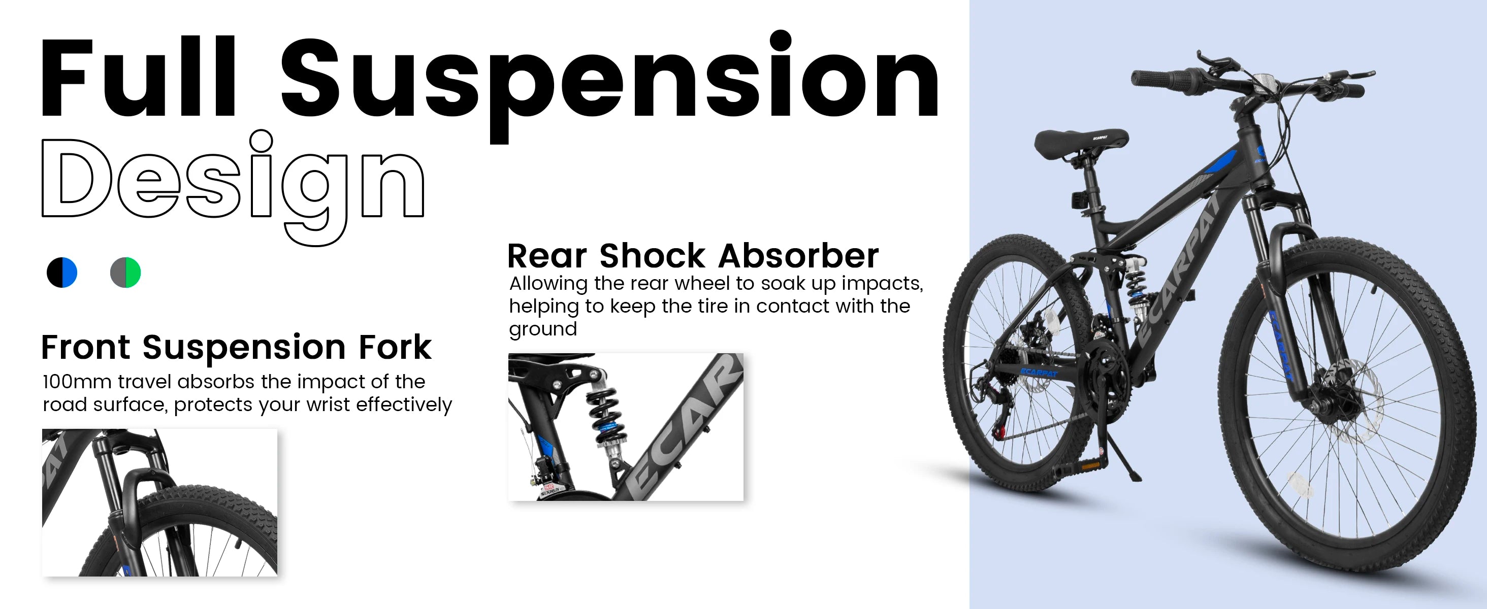 Dual Full Suspension Mountain Bike