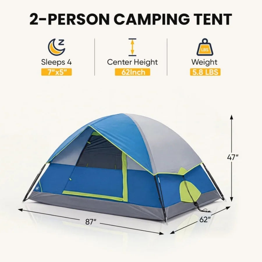 2 Person Waterproof Camping Tent
