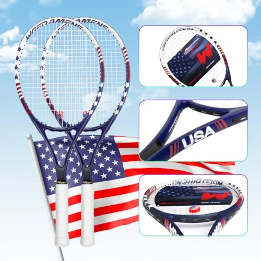 Adults 27 Inch Tennis Racquets Set