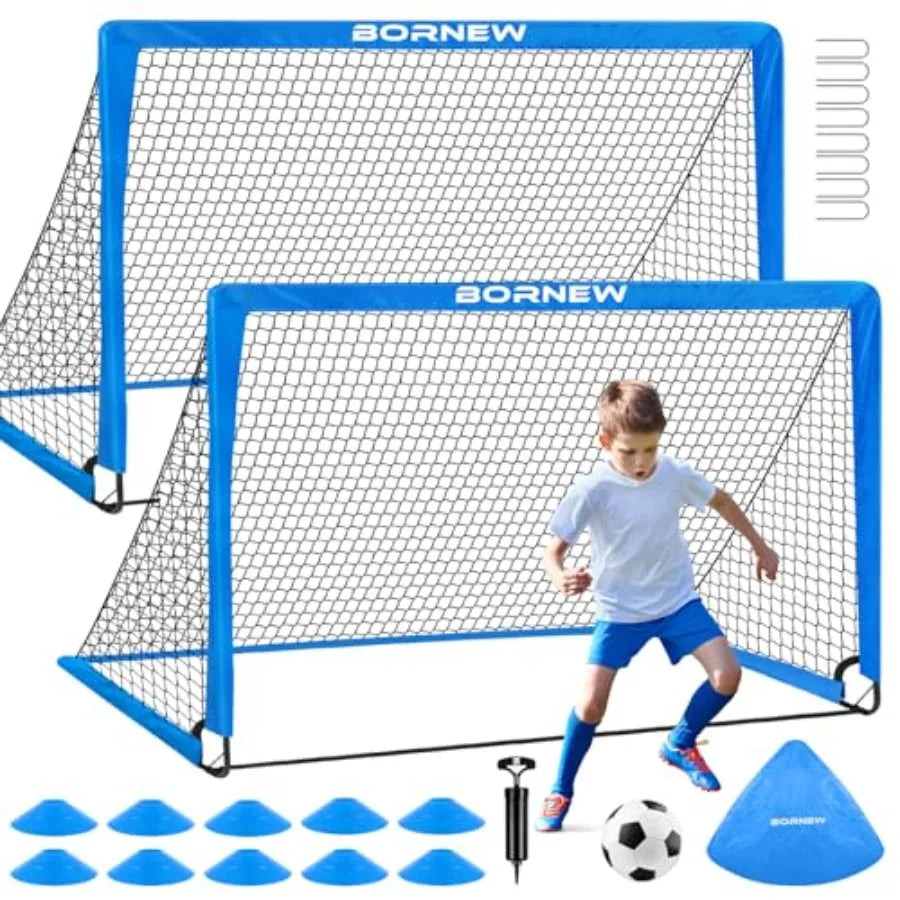 Set of 2  6X4/ ft Toddler Soccer Nets