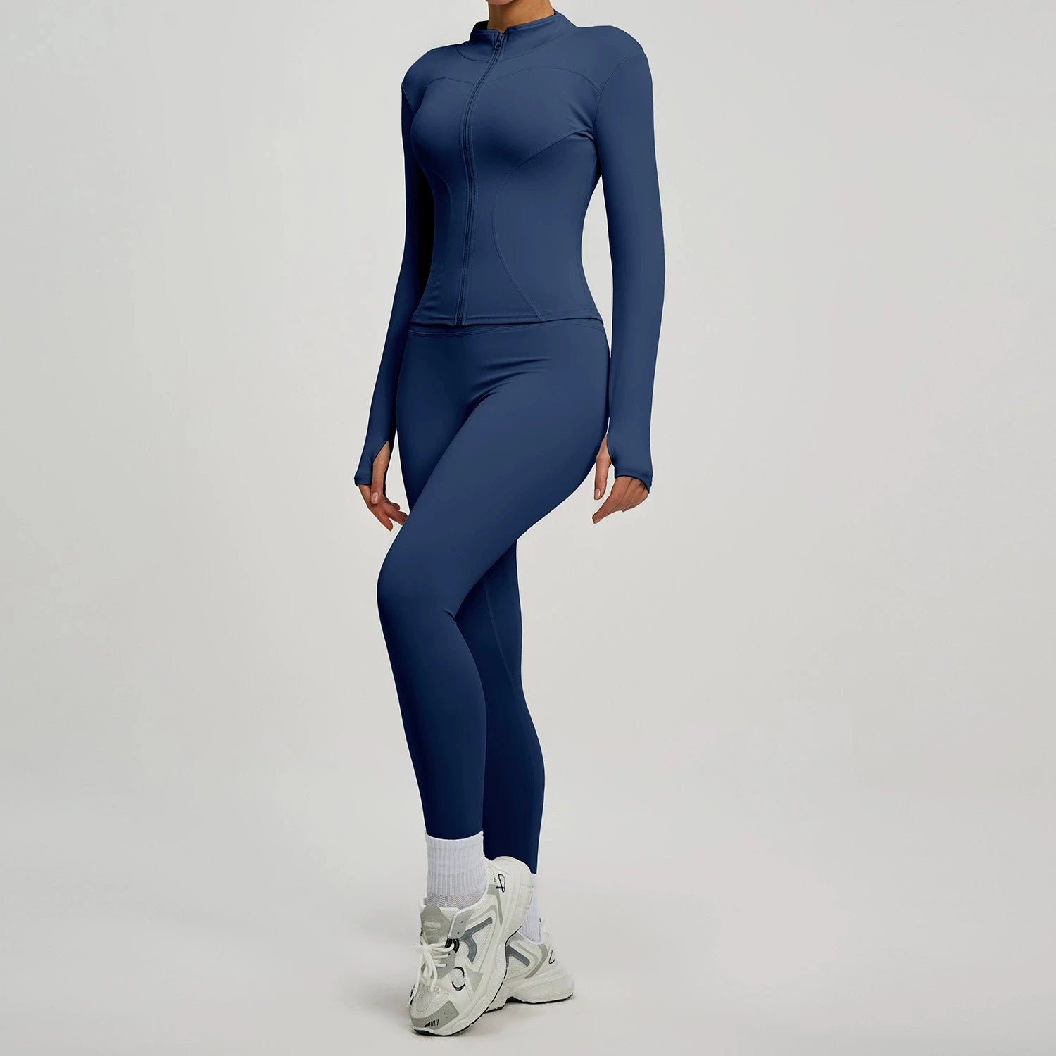 2Pcs Jacket Yoga Sets Women