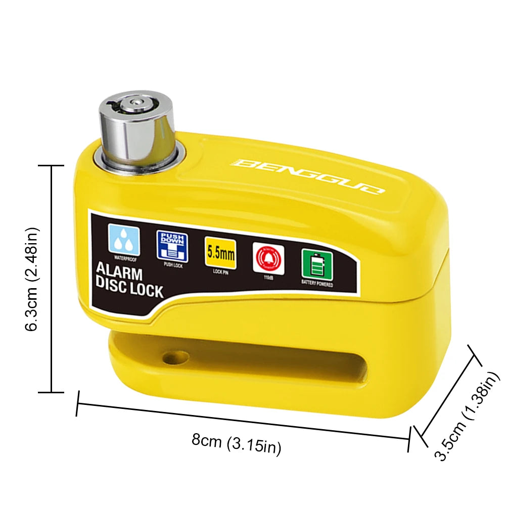 Bicycle Alarm Disc Brake Electric Lock