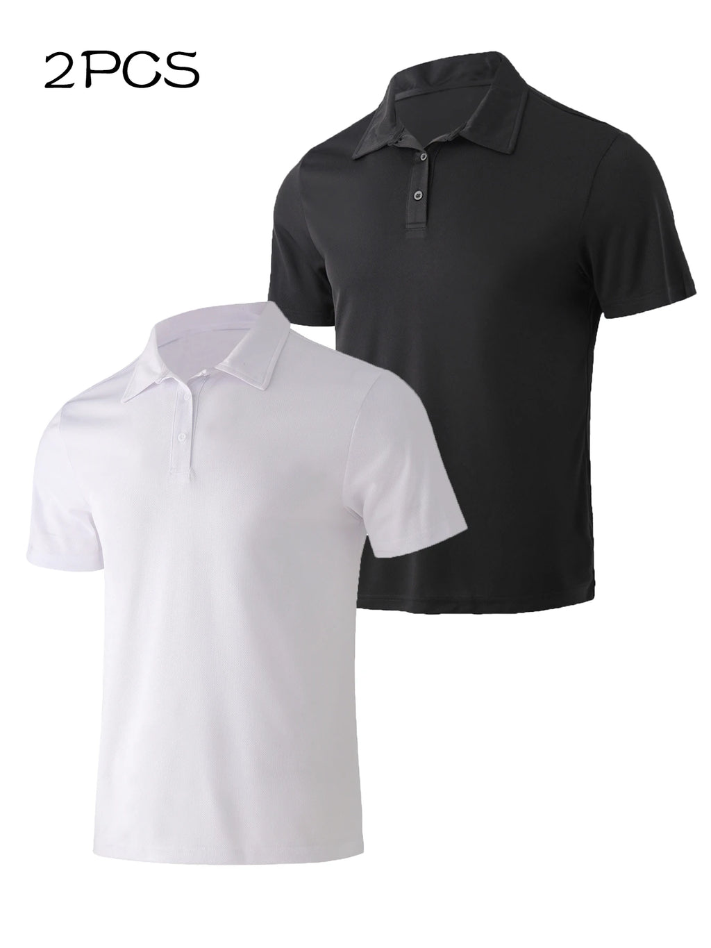 2Pack Men's Polo Golf Shirts Short Sleeve