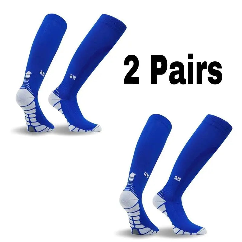 Pairs Men Compression Socks Football Soccer