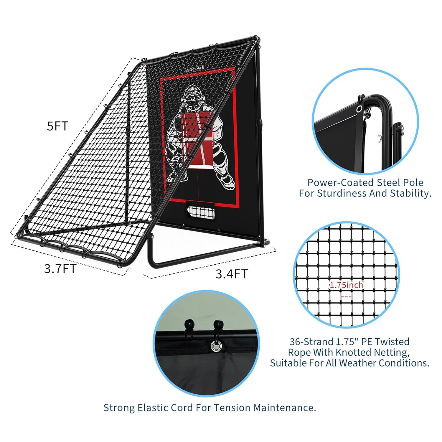 Baseball/ Softball Pitching Rebound Net