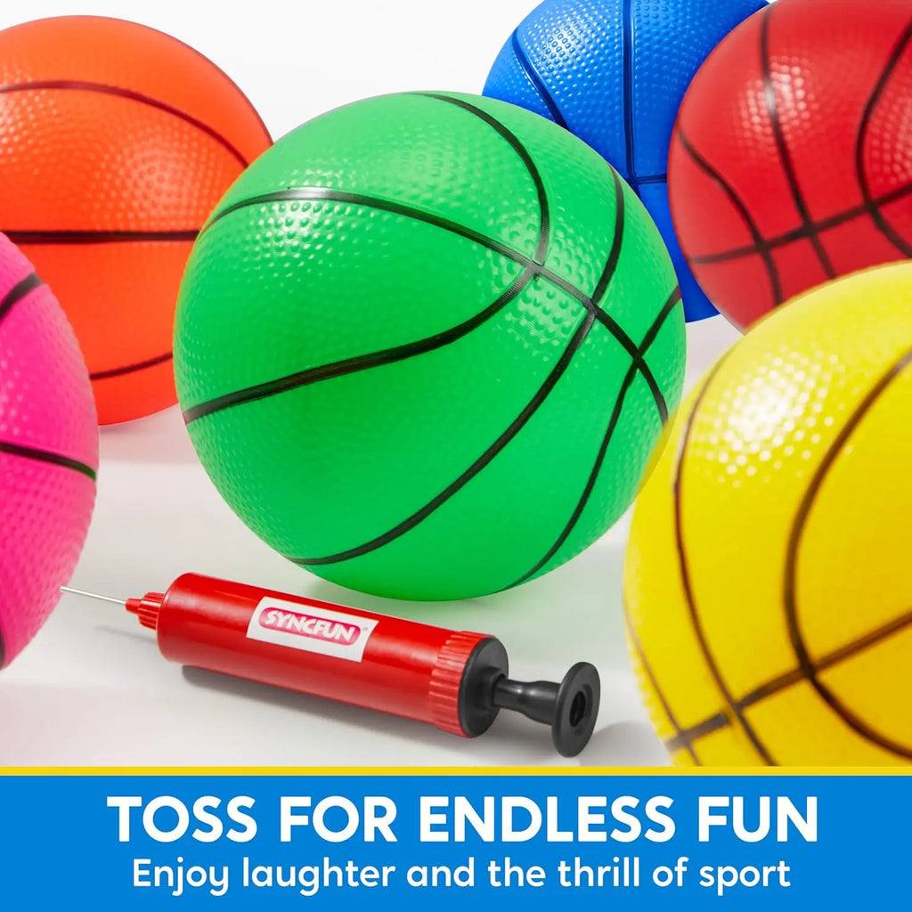 6 PCS Mini Basketballs 5 inches