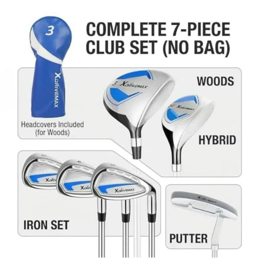 7-Piece Complete Golf Clubs Set