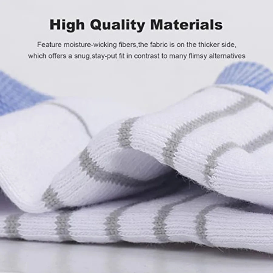 6 Pair Athletic Unisex  Ankle Socks