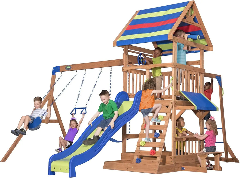Cedar Wood Swing Set