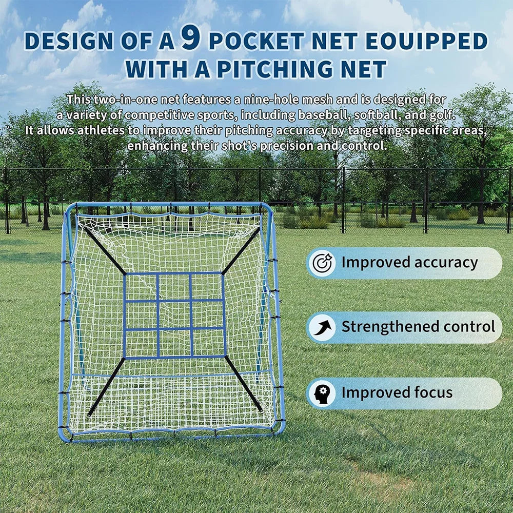 5x4 Ft Baseball Softball Rebounder Net