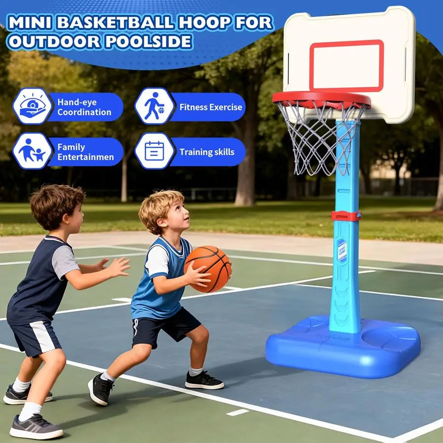 Mini Indoor/Outdoor Basketball Hoop with Balls