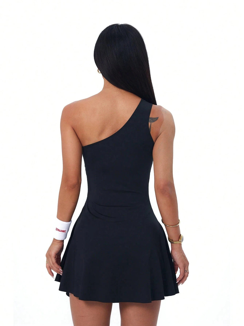 Women's Asymmetrical One Shoulder Tennis Dress