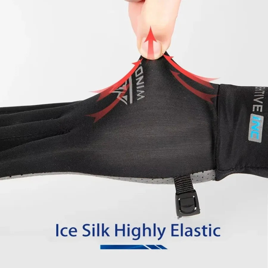 Breathable Sports Gloves Ice Silk Full Finger