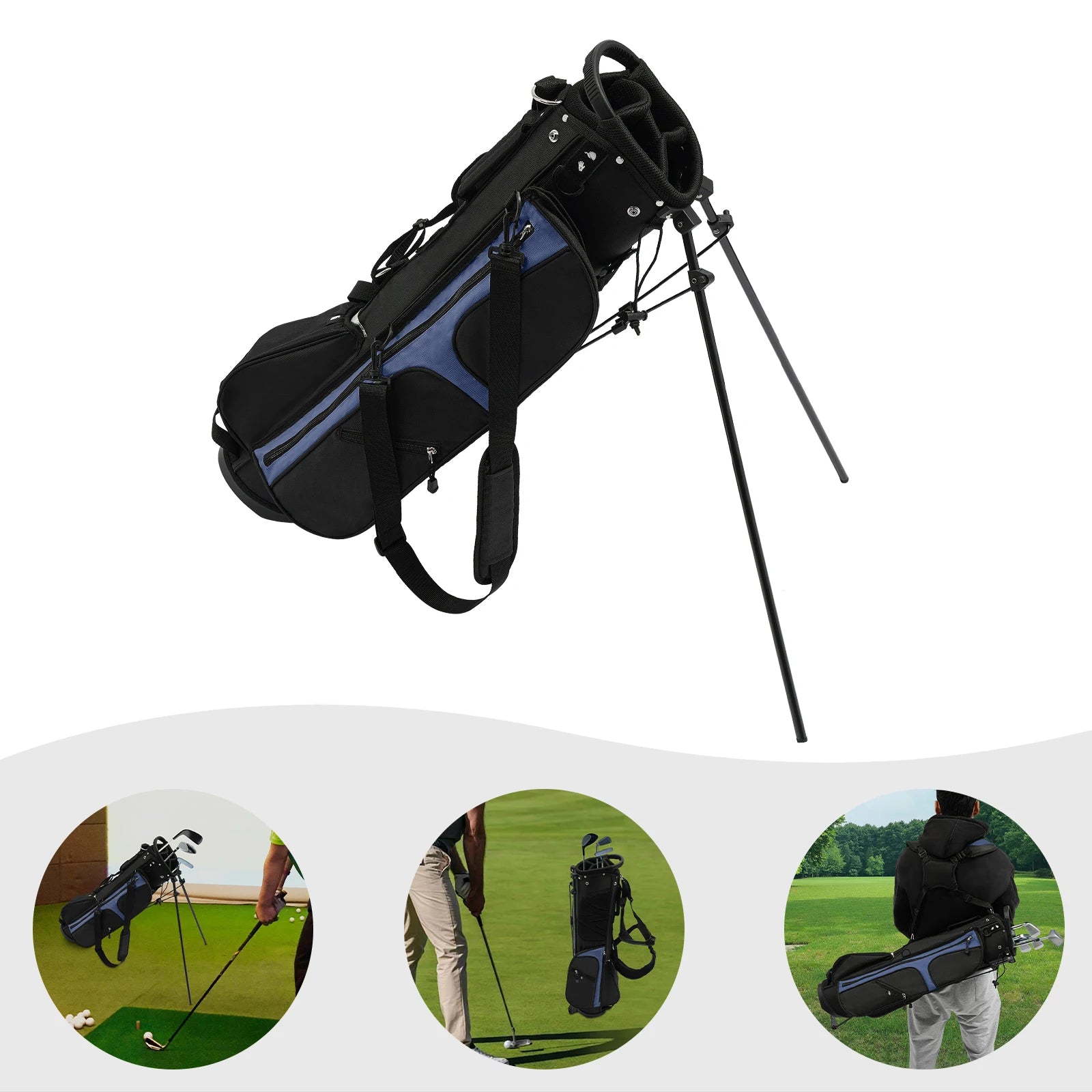 Golf Stand Bag with Shoulder Strap