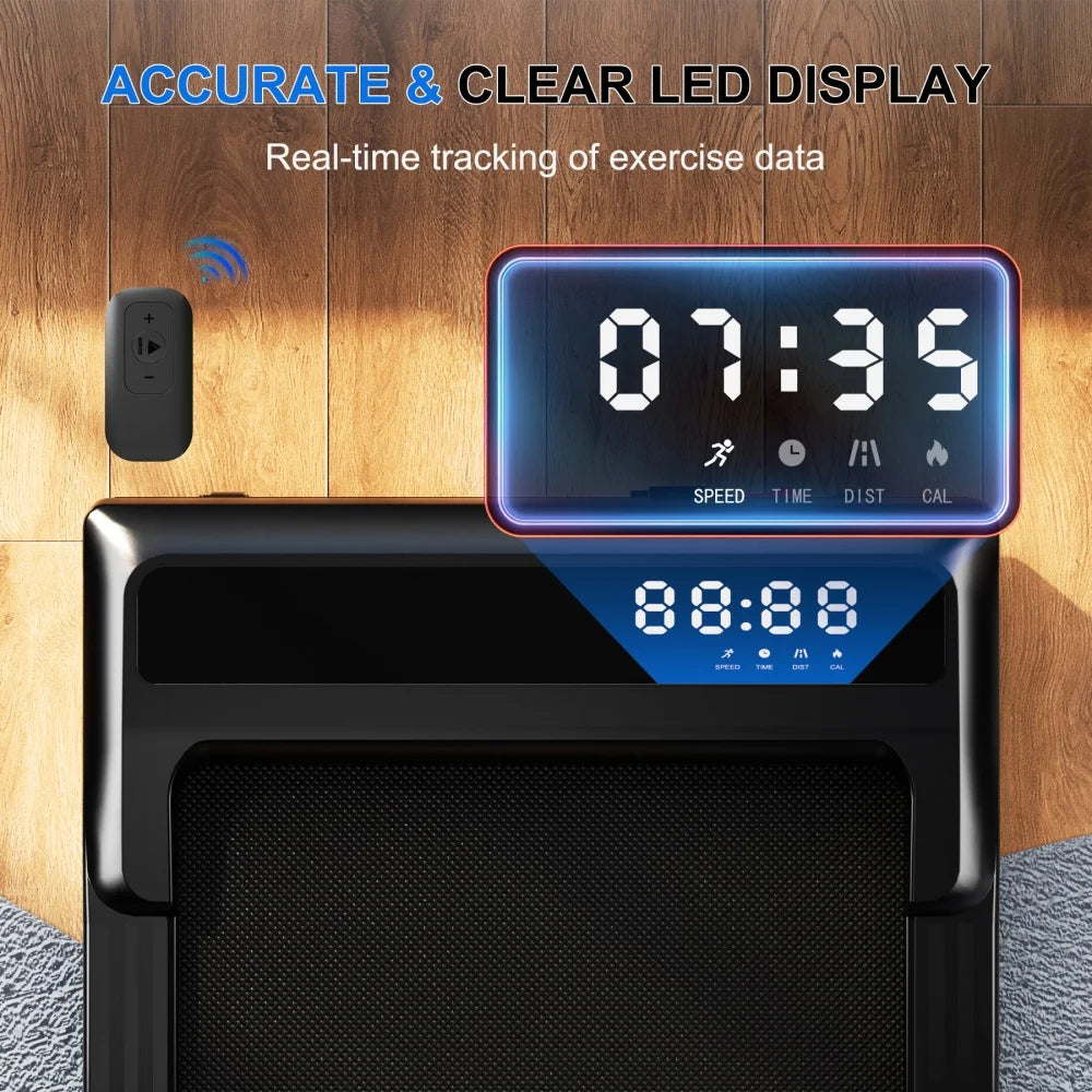 Foldable Treadmill 6% Incline 3.8mph Walking Pad