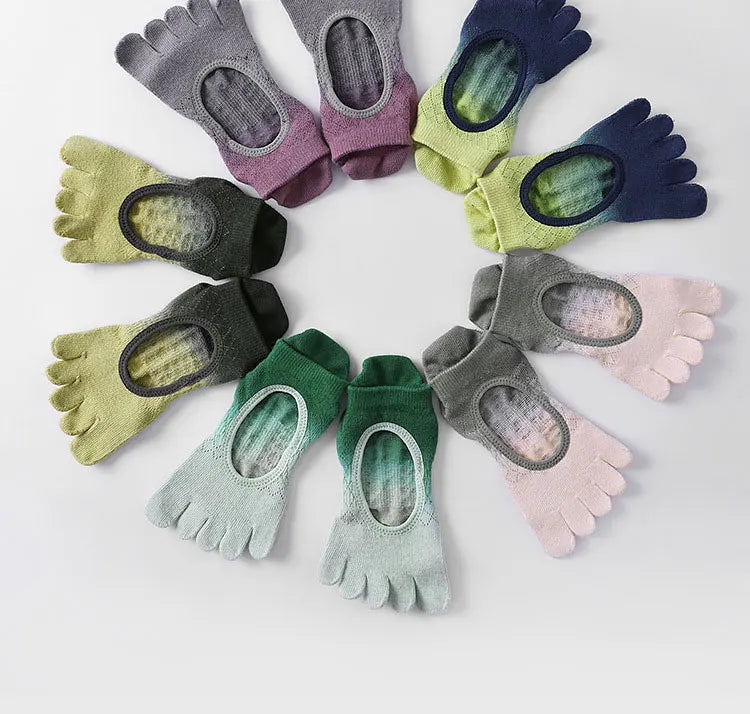 Pilates Five Toe Silicone Socks Women