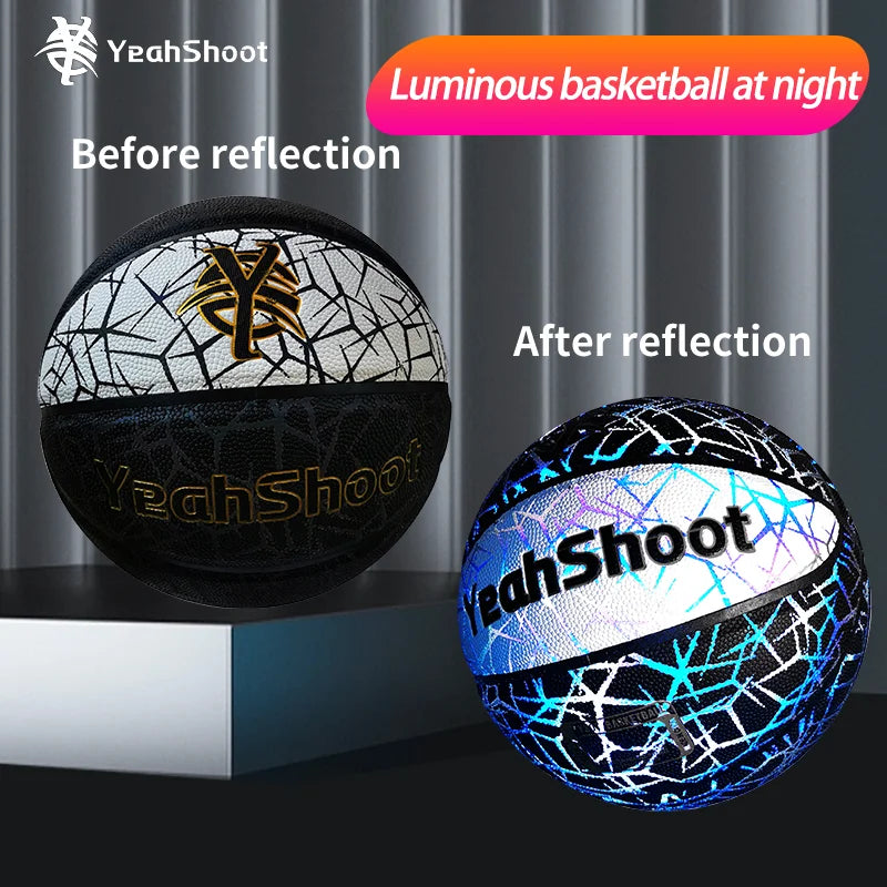 Dark-Glowing Holographic Basketball
