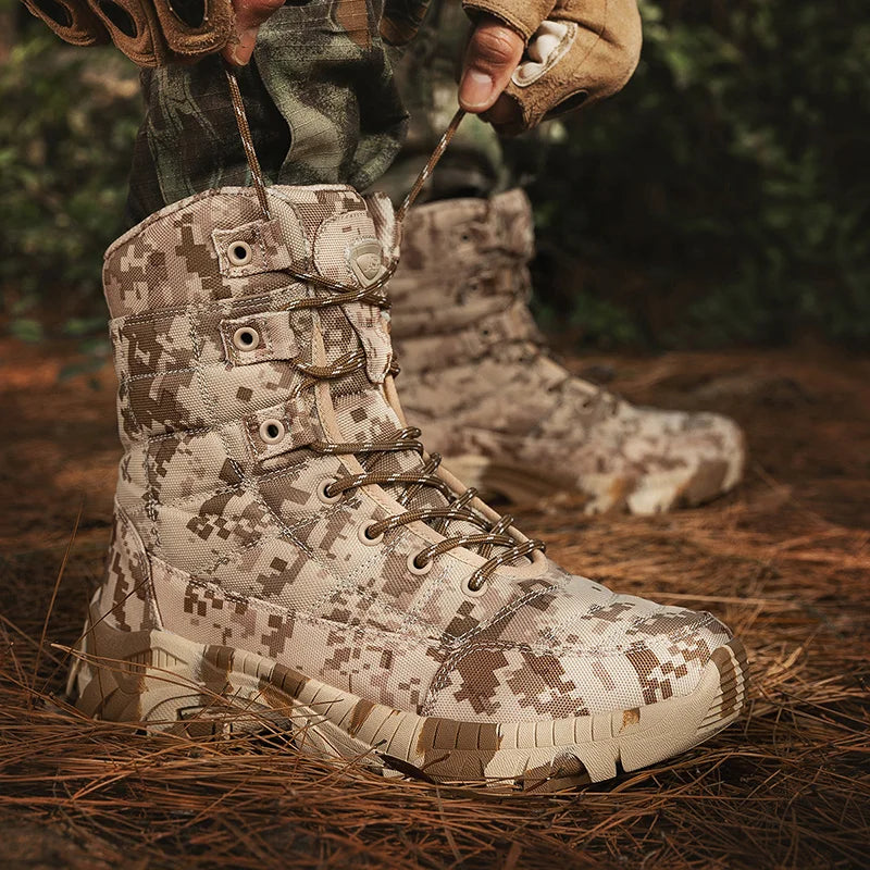 Men's lightweight tactical desert hunting boots