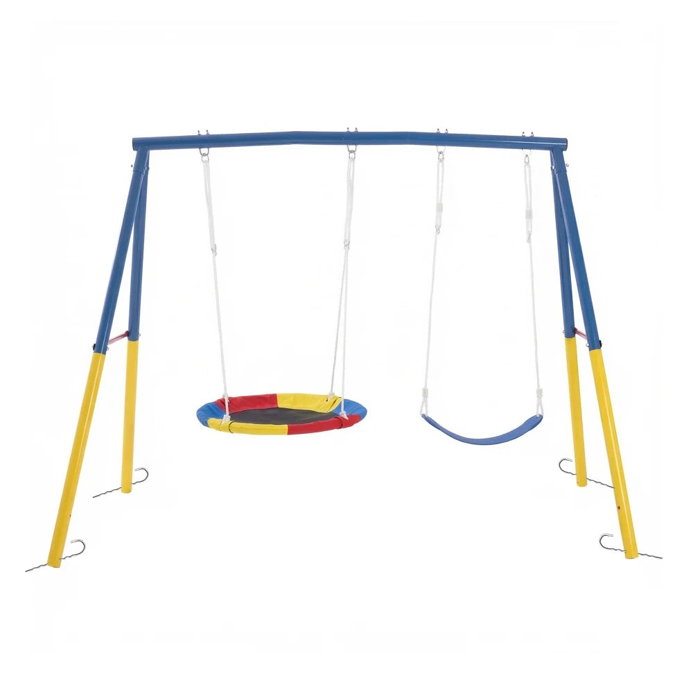 330lbs Swing Set with Heavy-Duty A-Frame