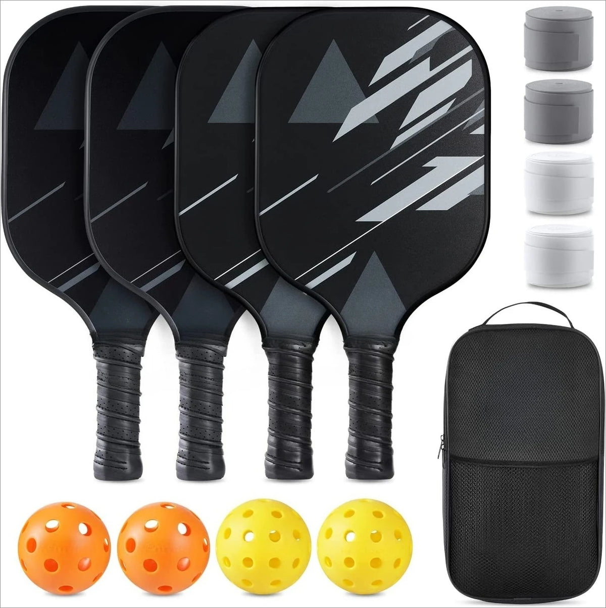 2 -4 Pack USAPA Approved Fiberglass Pickleball Paddles Set