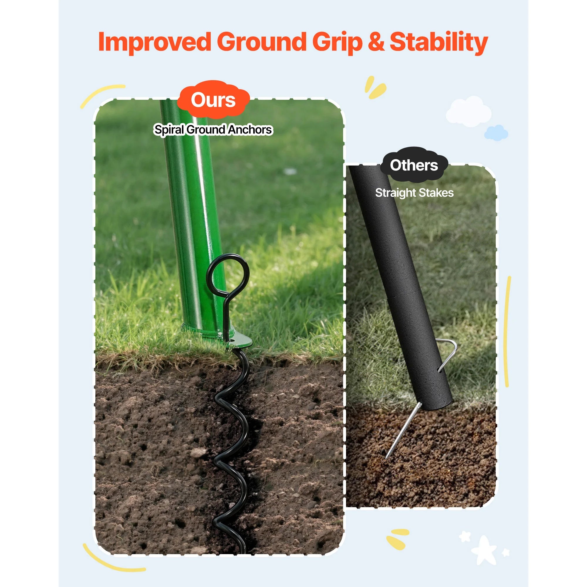 Swing Set for Backyard 32/40/60x32"